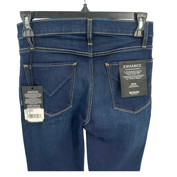 HUDSON JEANS NWT Nico Mid-Rise Straight Fit Denim Jean in Requiem Wash / 25 - Picture 15 of 15